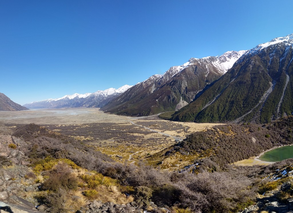 A view looking back out of the valley.